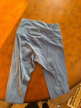 lululemon athletica Light Blue Cropped Leggings